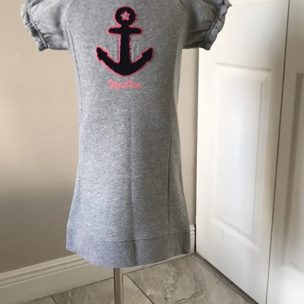 New-NAUTICA Girls Short Sleeve Fashion Sweeatshirt Dress | 5